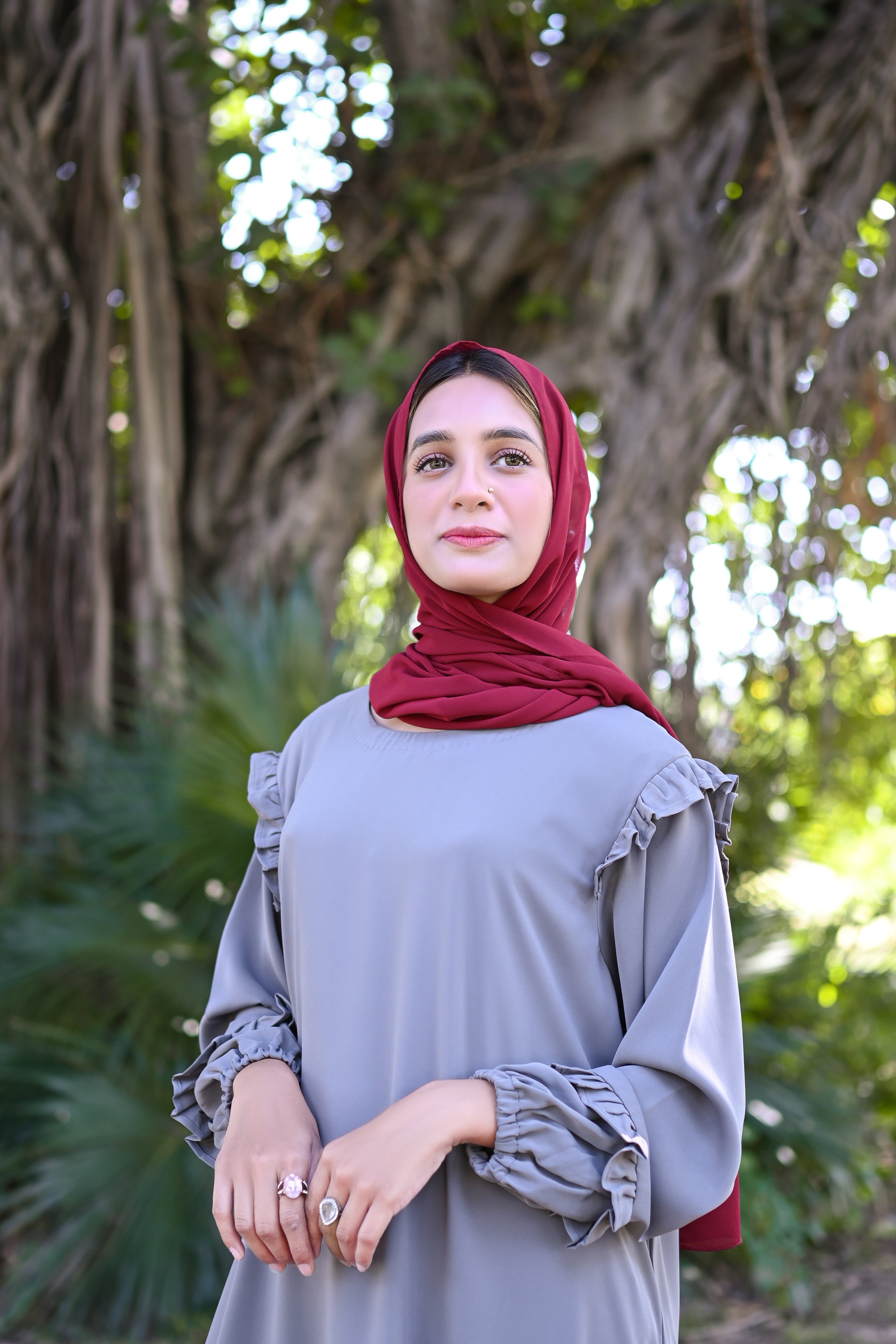 Grey Modern Abaya